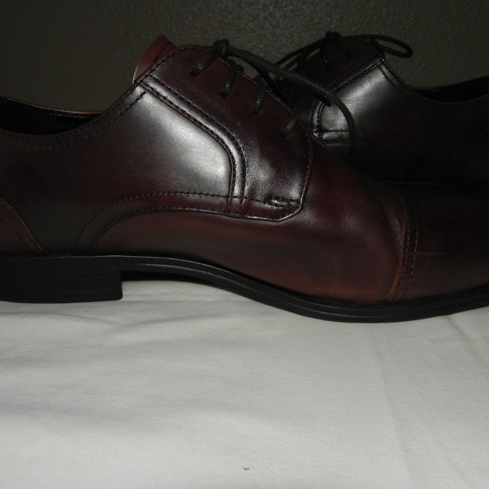 Kenneth Cole DETER-MIN-ED LEATHER CAP-TOE OXFORD - Picture 6 of 7